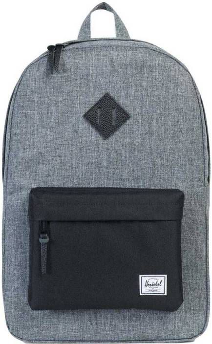 Herschel Supply Co. Heritage Rugzak raven crosshatch/black/black leather Laptoprugzak