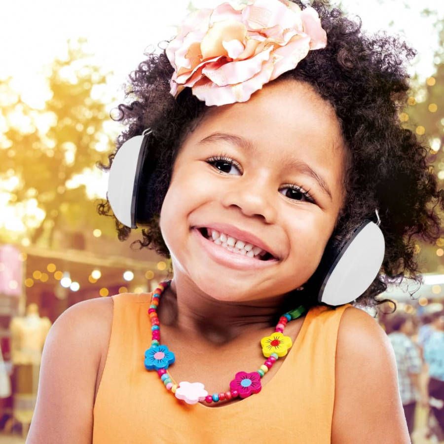 Alecto Alectro Gehoorbeschermer voor baby's en peuters BV 71WT wit en zwart