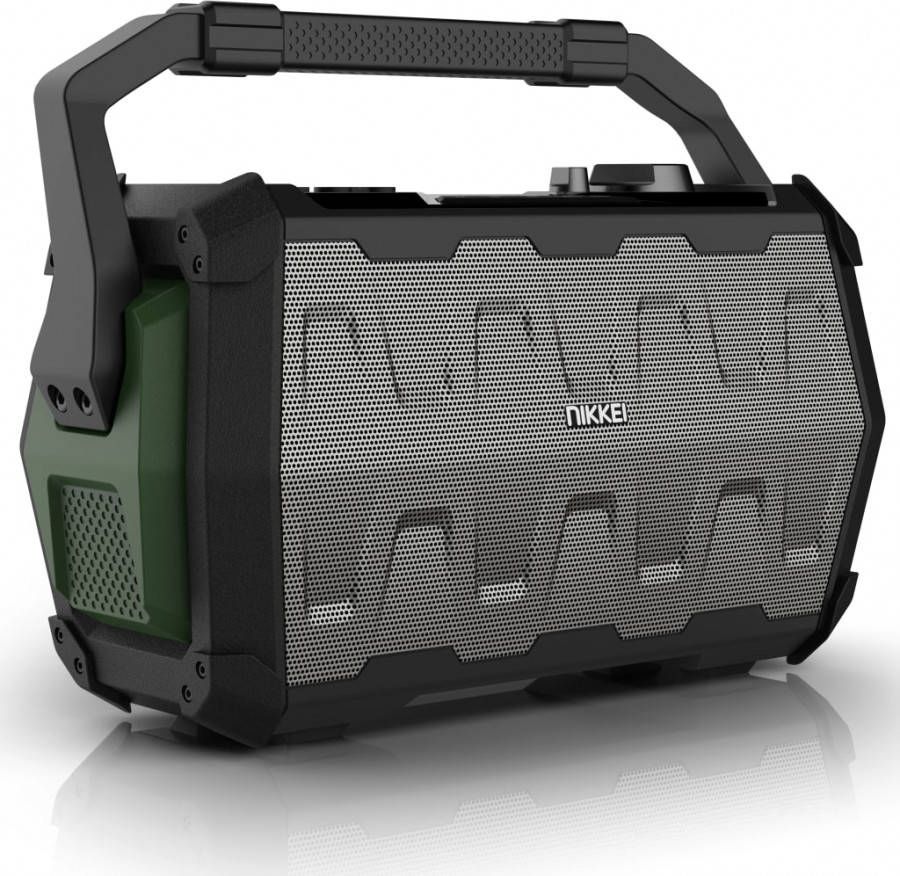 Nikkei Speakerboxx100 Speaker Met Fm Radio, Bluetooth, Microfoon, Aux in En Usb Ingang