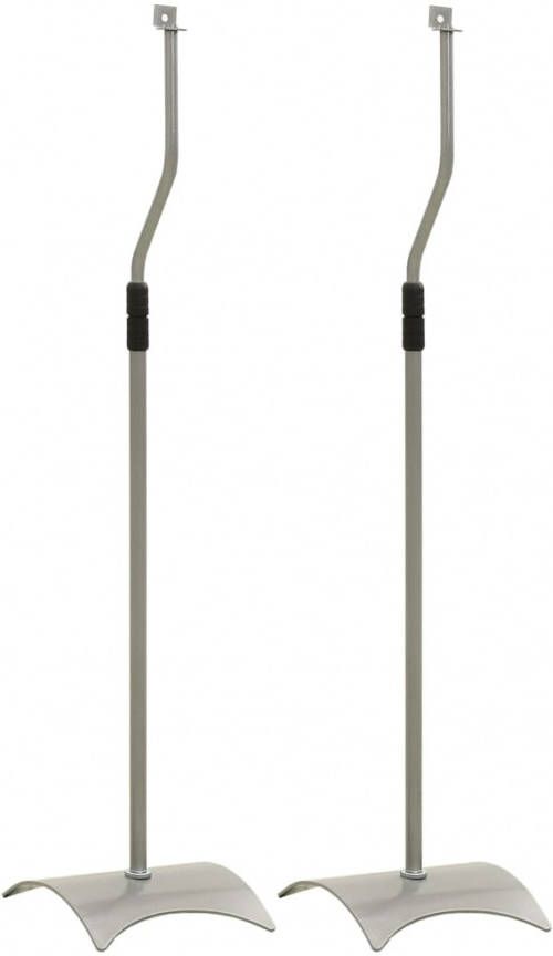 VIDAXL Speakerstandaards 2 st universeel zilverkleurig