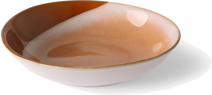 HKliving 70's curry schaal Hills(Ø21 cm)(set van 2 )