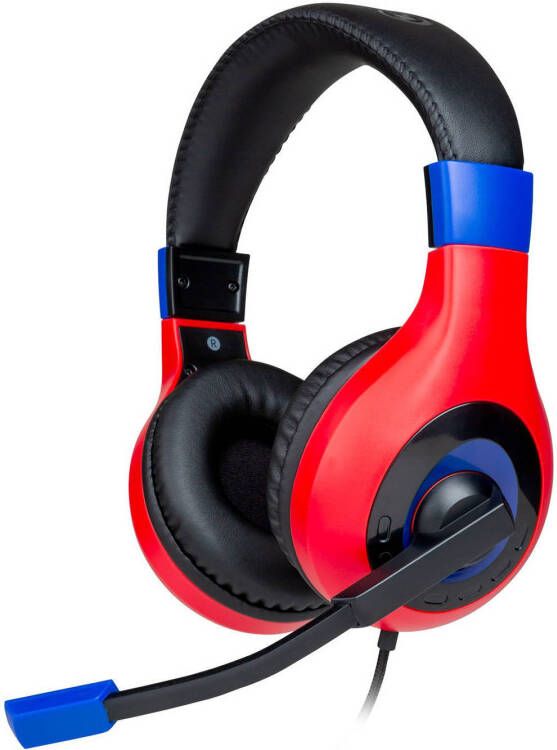 BigBen Bedrade Stereo Gaming Headset V1 Neon Rood & Blauw